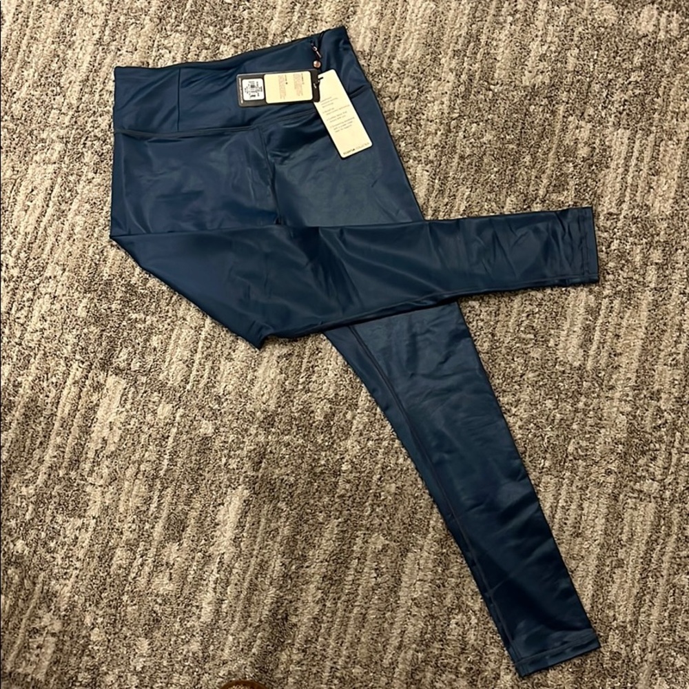 Blue shine leggings